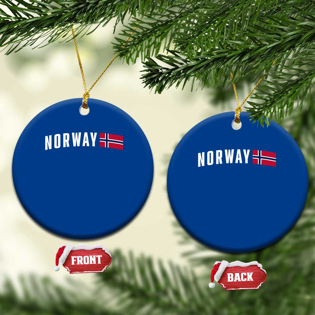 Norwegian Pride Flag Norway Great Gift Ceramic Ornament TS14 1pc Blue Print Your Wear