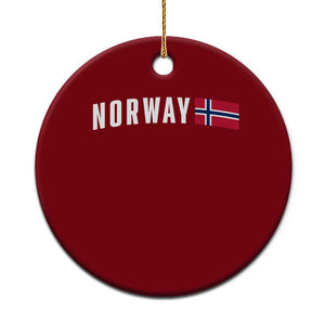 Norwegian Pride Flag Norway Great Gift Ceramic Ornament TS14 1pc Red Print Your Wear