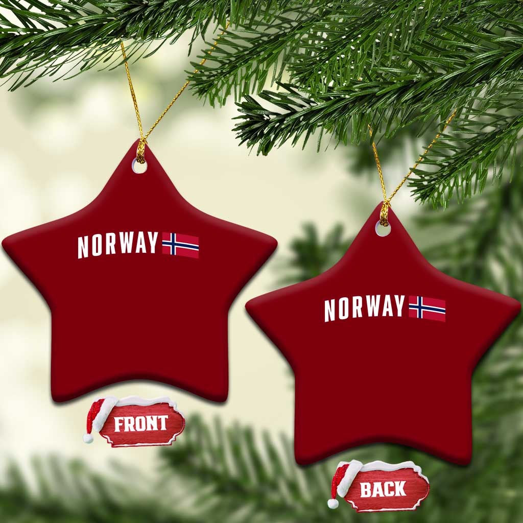 Norwegian Pride Flag Norway Great Gift Ceramic Ornament TS14 Print Your Wear