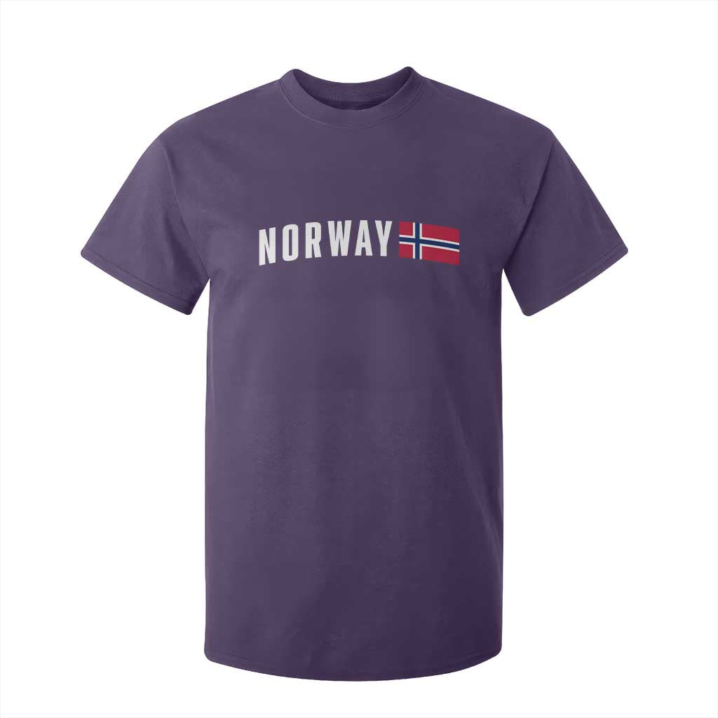 Norwegian Pride Flag Norway Great Gift T Shirt For Kid TS14 Purple Print Your Wear