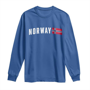 Norwegian Pride Flag Norway Great Gift Long Sleeve Shirt TS14 Royal Blue Print Your Wear