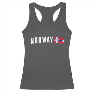 Norwegian Pride Flag Norway Great Gift Racerback Tank Top TS14 Dark Heather Print Your Wear