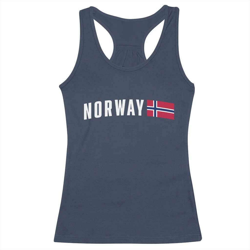 Norwegian Pride Flag Norway Great Gift Racerback Tank Top TS14 Navy Print Your Wear