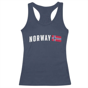 Norwegian Pride Flag Norway Great Gift Racerback Tank Top TS14 Navy Print Your Wear