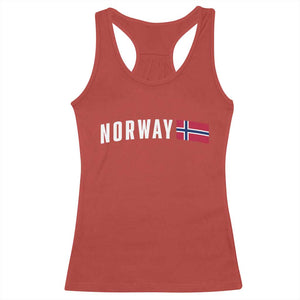 Norwegian Pride Flag Norway Great Gift Racerback Tank Top TS14 Red Print Your Wear