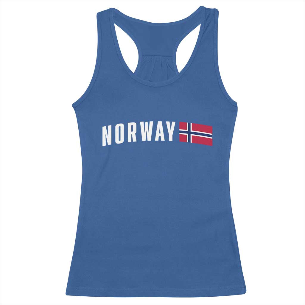 Norwegian Pride Flag Norway Great Gift Racerback Tank Top TS14 Royal Blue Print Your Wear