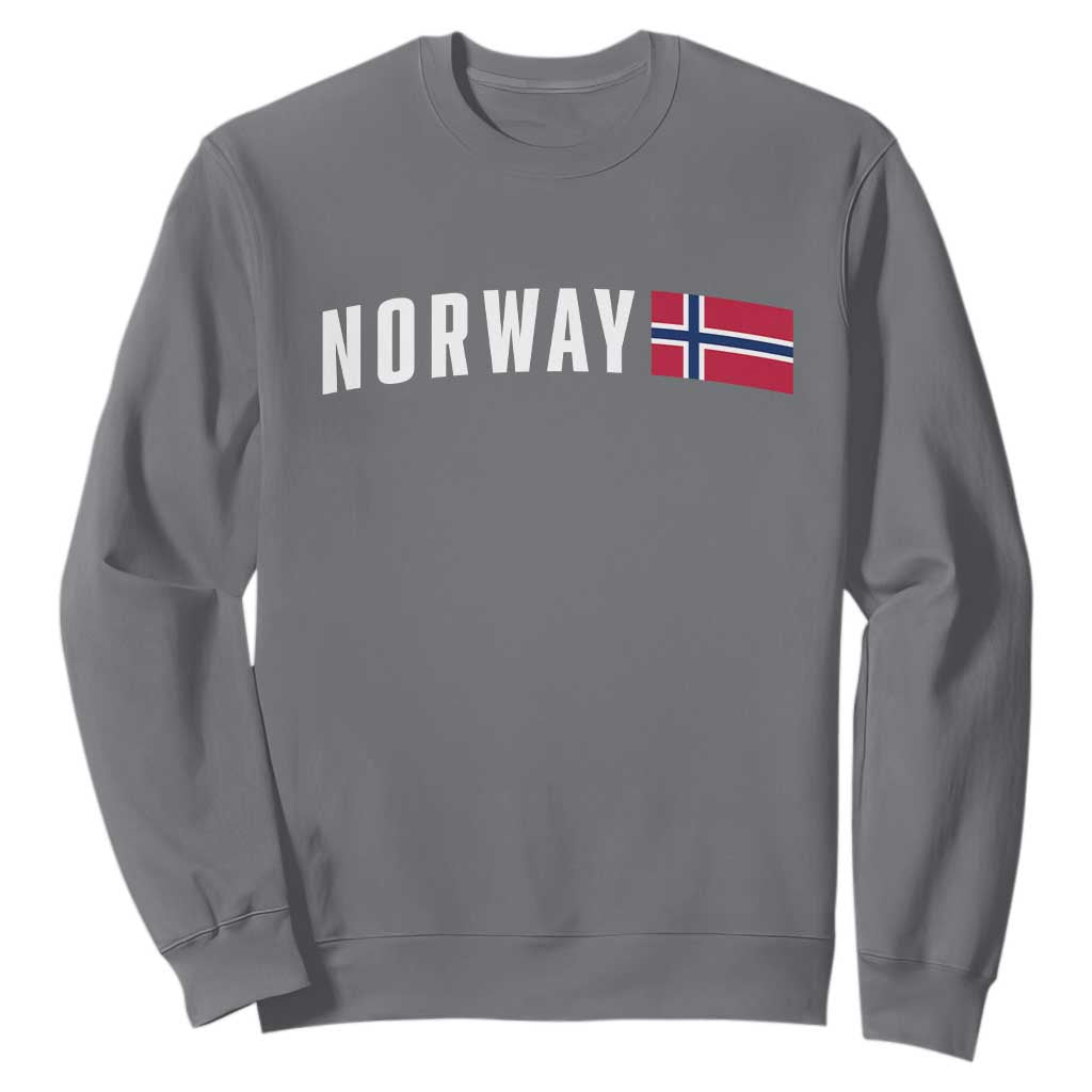 Norwegian Pride Flag Norway Great Gift Sweatshirt TS14 Charcoal Print Your Wear