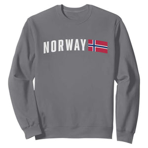 Norwegian Pride Flag Norway Great Gift Sweatshirt TS14 Charcoal Print Your Wear