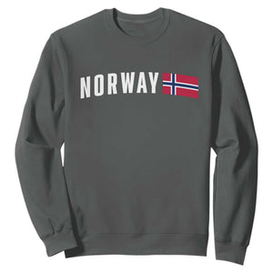 Norwegian Pride Flag Norway Great Gift Sweatshirt TS14 Dark Heather Print Your Wear