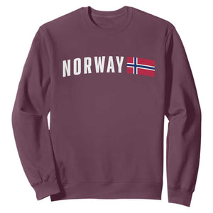 Norwegian Pride Flag Norway Great Gift Sweatshirt TS14 Maroon Print Your Wear