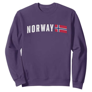 Norwegian Pride Flag Norway Great Gift Sweatshirt TS14 Purple Print Your Wear