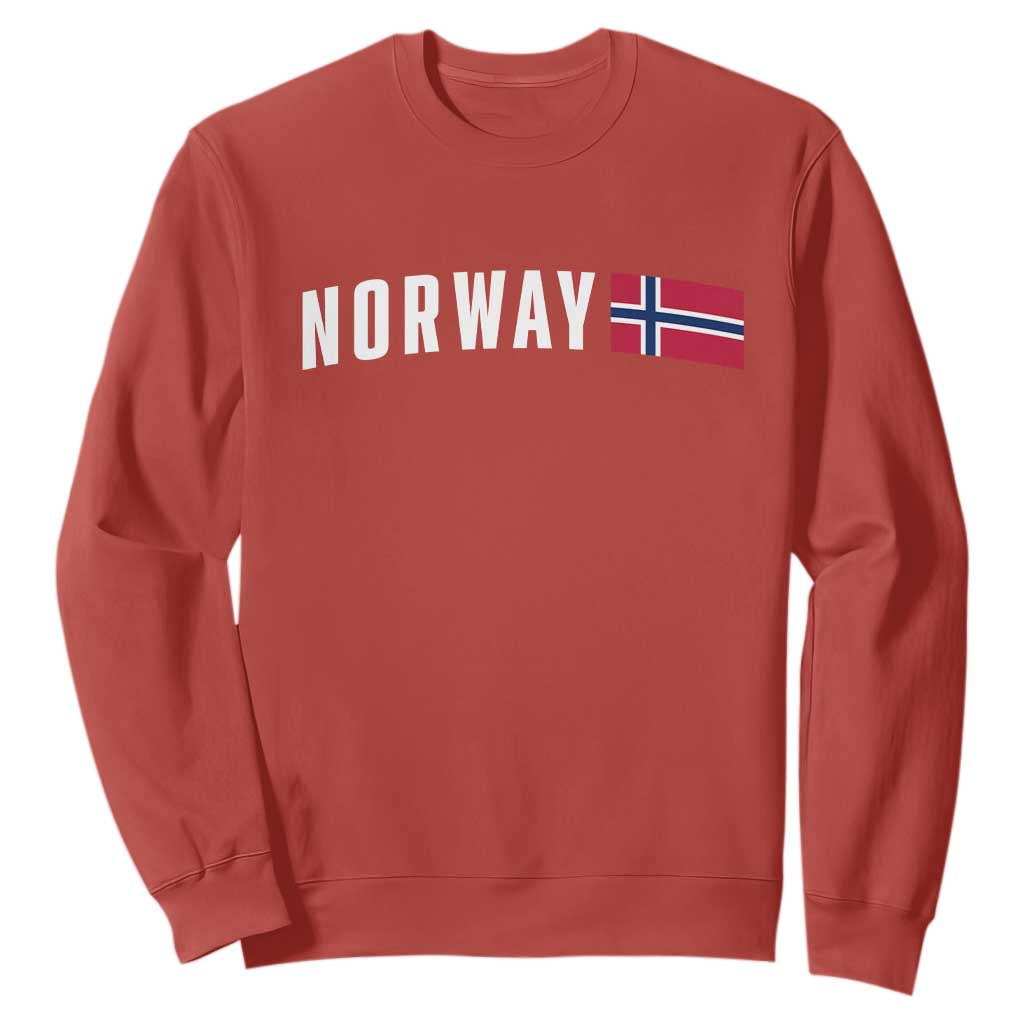 Norwegian Pride Flag Norway Great Gift Sweatshirt TS14 Red Print Your Wear