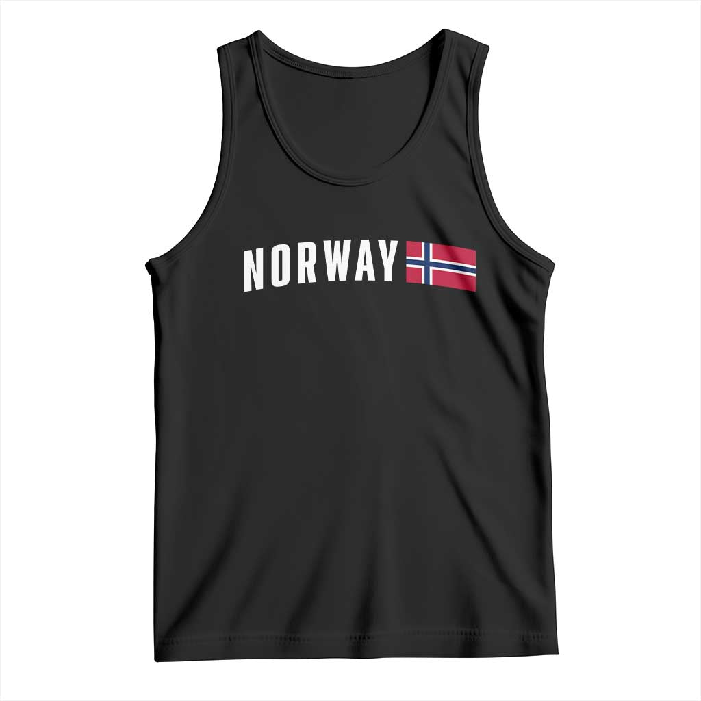 Norwegian Pride Flag Norway Great Gift Tank Top TS14 Black Print Your Wear