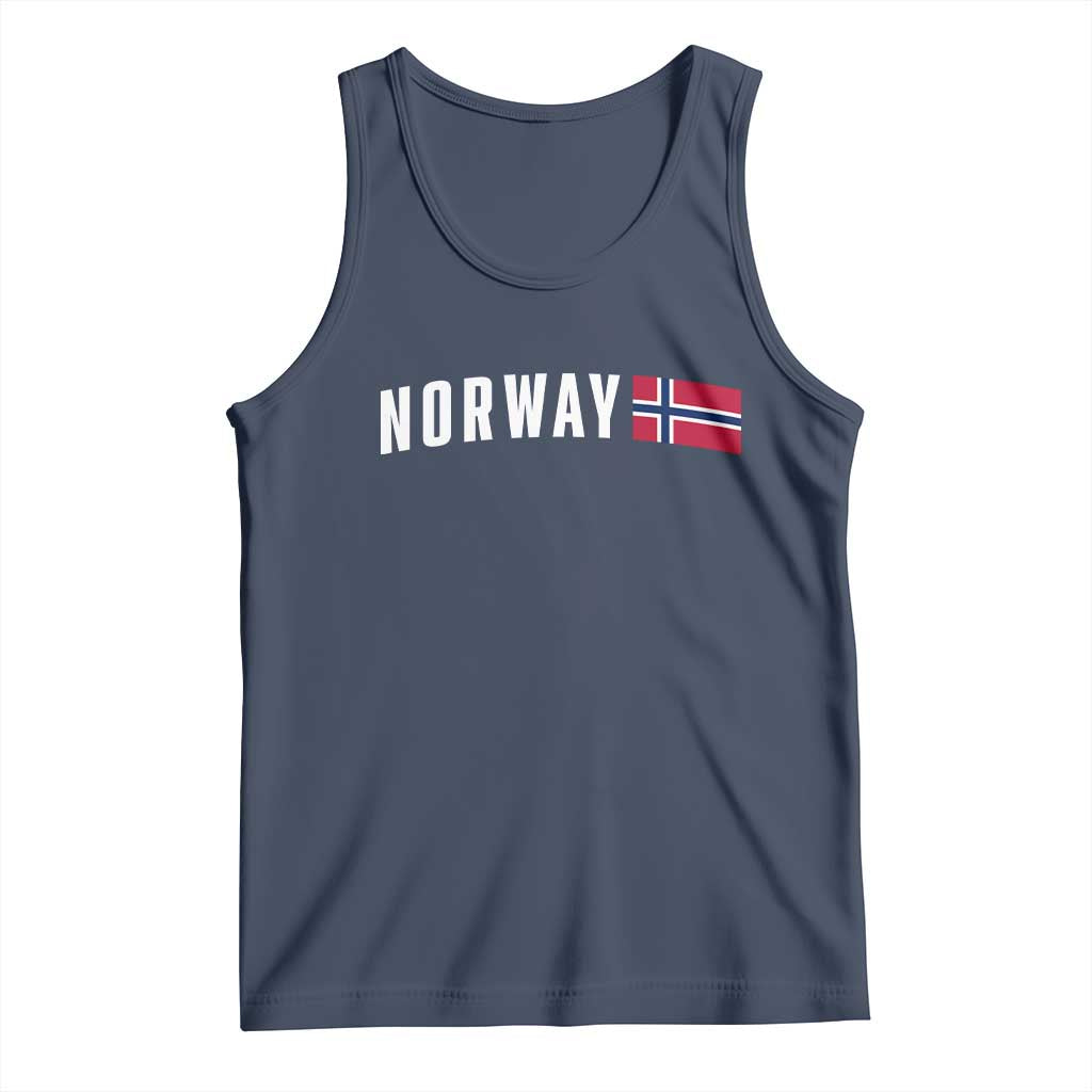 Norwegian Pride Flag Norway Great Gift Tank Top TS14 Navy Print Your Wear