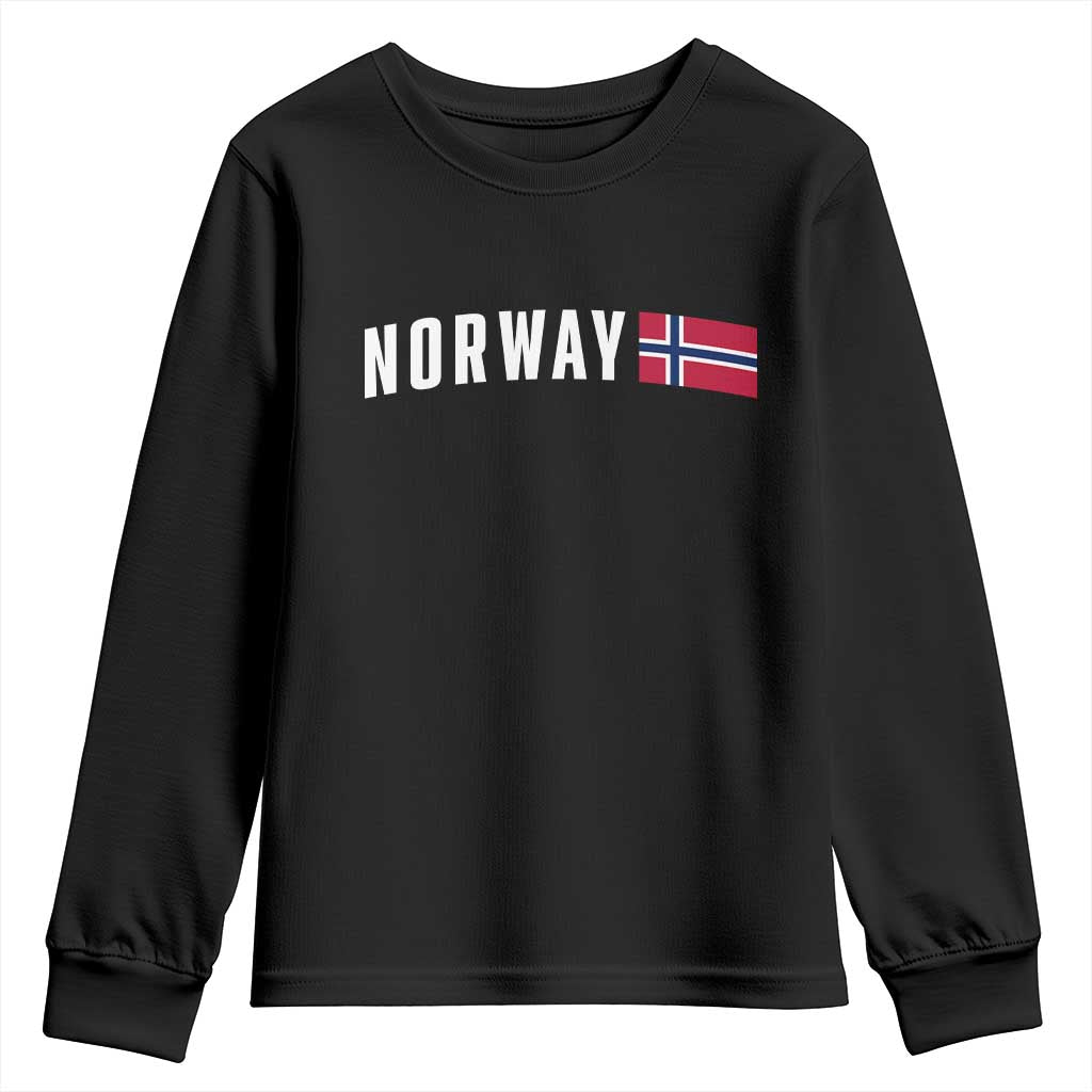 Norwegian Pride Flag Norway Great Gift Youth Sweatshirt TS14 Black Print Your Wear
