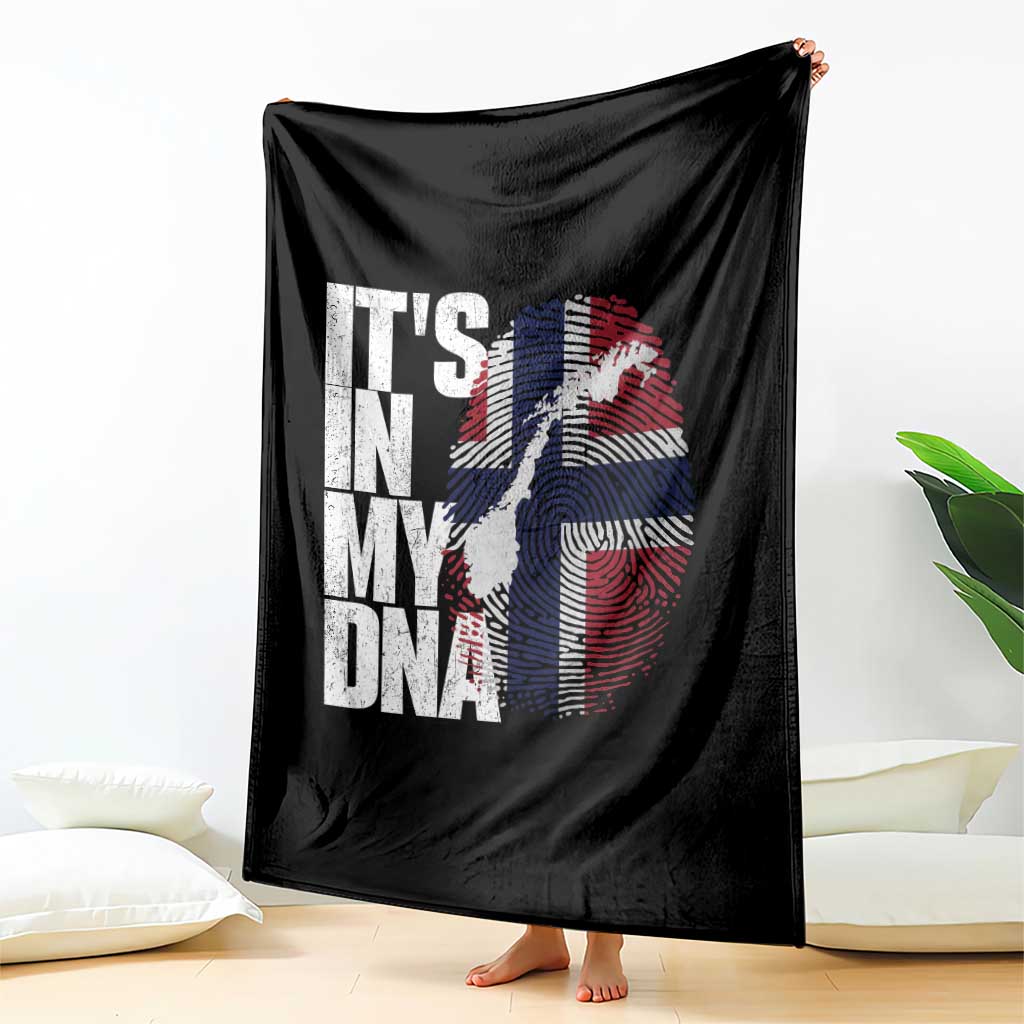 It's in My DNA Throw Blanket Norwegian Norway Map Flag Pride TS14 Print Your Wear