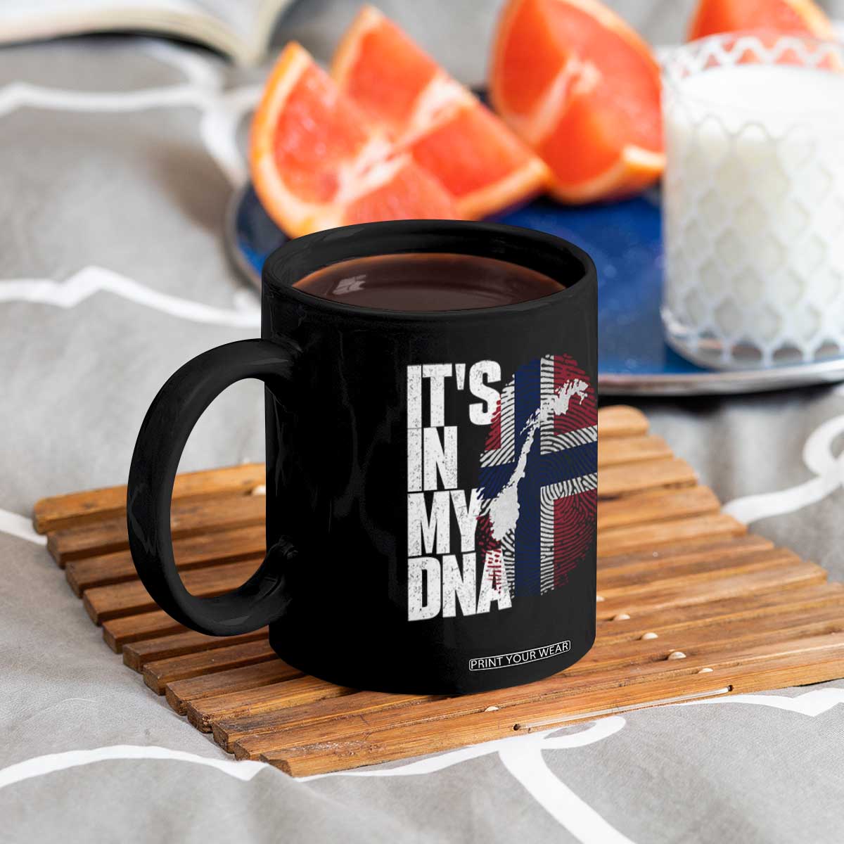 It's in My DNA Coffee Mug Norwegian Norway Map Flag Pride TS14 Print Your Wear
