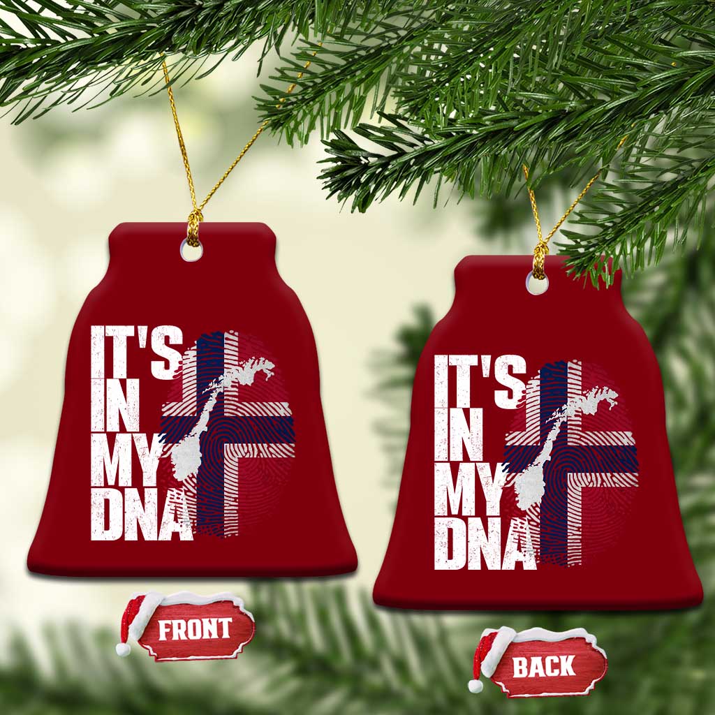 It's in My DNA Ceramic Ornament Norwegian Norway Map Flag Pride TS14 Print Your Wear