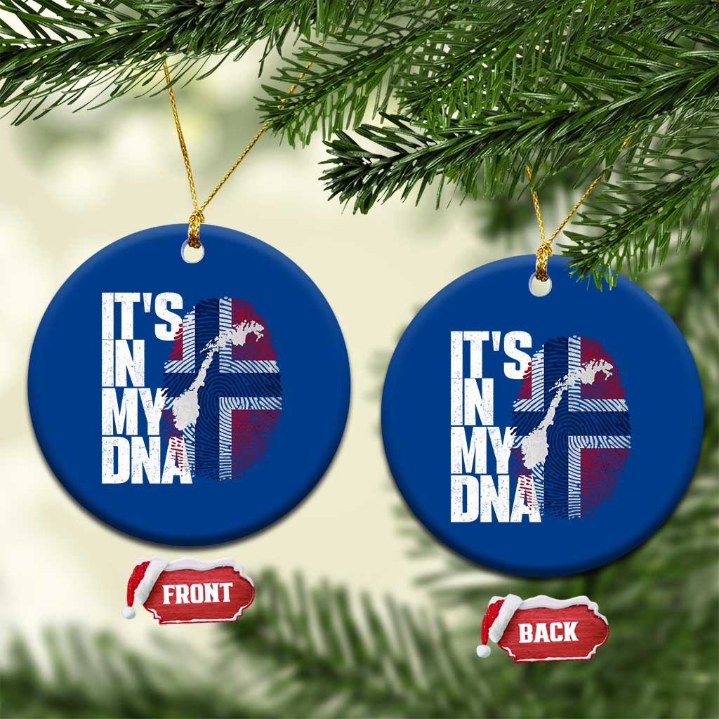 It's in My DNA Ceramic Ornament Norwegian Norway Map Flag Pride TS14 1pc Blue Print Your Wear