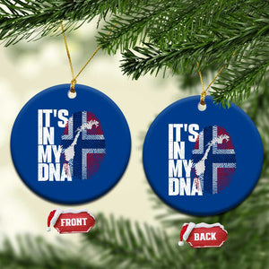 It's in My DNA Ceramic Ornament Norwegian Norway Map Flag Pride TS14 1pc Blue Print Your Wear