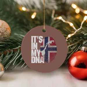 It's in My DNA Ceramic Ornament Norwegian Norway Map Flag Pride TS14 1pc Mocha Print Your Wear