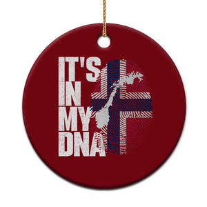 It's in My DNA Ceramic Ornament Norwegian Norway Map Flag Pride TS14 1pc Red Print Your Wear