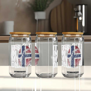 It's in My DNA Glass Can Norwegian Norway Map Flag Pride TS14 Print Your Wear