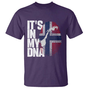 It's in My DNA T Shirt Norwegian Norway Map Flag Pride TS14 Purple Print Your Wear
