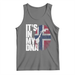 It's in My DNA Tank Top Norwegian Norway Map Flag Pride TS14 Black Heather Print Your Wear