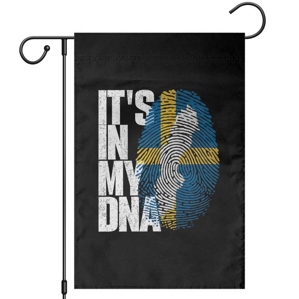 It's in My DNA Garden Flag Sweden Sverige Swedish Map Flag TS14 Black Print Your Wear