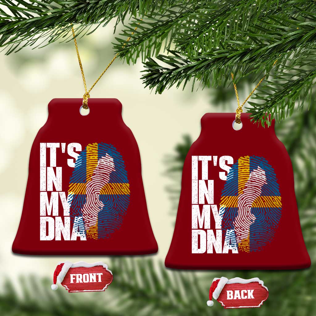 It's in My DNA Ceramic Ornament Sweden Sverige Swedish Map Flag TS14 Print Your Wear