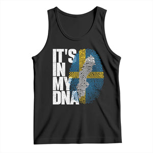 It's in My DNA Tank Top Sweden Sverige Swedish Map Flag TS14 Black Print Your Wear