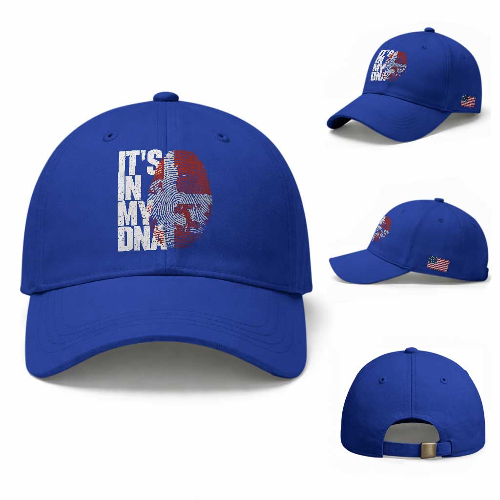 It's in My DNA Baseball Cap Denmark Map Flag Danish Gift TS14 Baseball Cap Universal Fit Royal Blue Print Your Wear