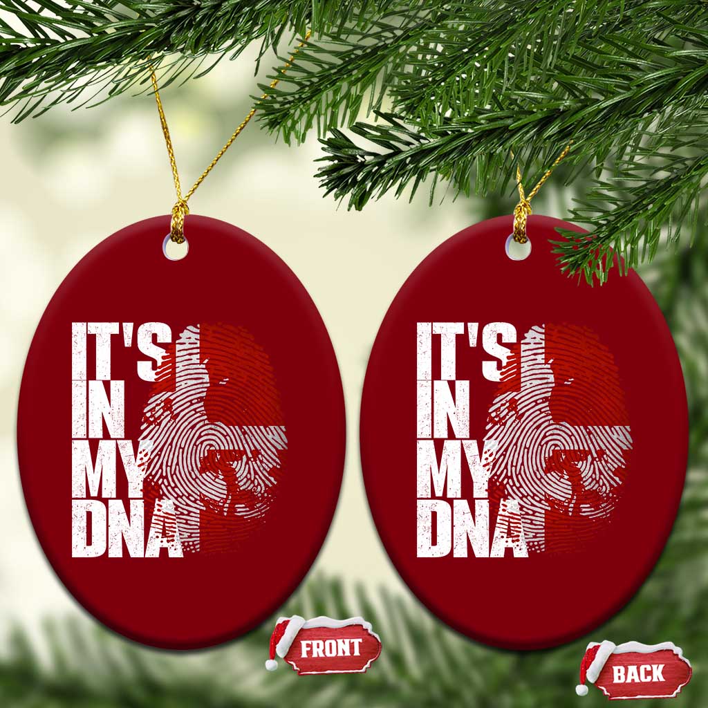 It's in My DNA Ceramic Ornament Denmark Map Flag Danish Gift TS14 Print Your Wear