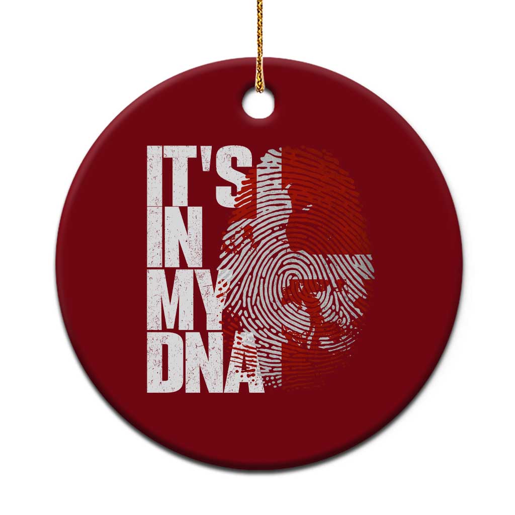 It's in My DNA Ceramic Ornament Denmark Map Flag Danish Gift TS14 1pc Red Print Your Wear