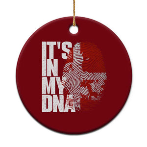 It's in My DNA Ceramic Ornament Denmark Map Flag Danish Gift TS14 1pc Red Print Your Wear