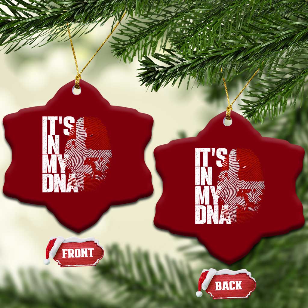 It's in My DNA Ceramic Ornament Denmark Map Flag Danish Gift TS14 Print Your Wear