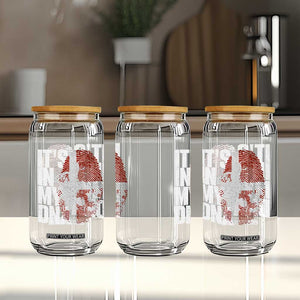 It's in My DNA Glass Can Denmark Map Flag Danish Gift TS14 Print Your Wear