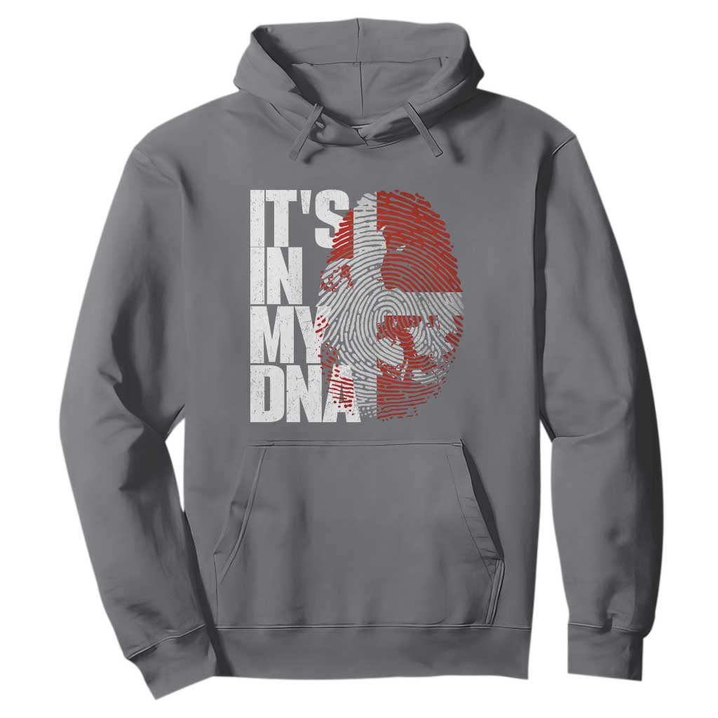 It's in My DNA Hoodie Denmark Map Flag Danish Gift TS14 Charcoal Print Your Wear