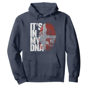 It's in My DNA Hoodie Denmark Map Flag Danish Gift TS14 Navy Print Your Wear