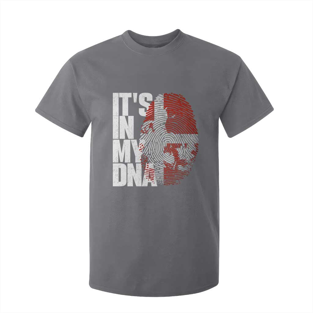 It's in My DNA T Shirt For Kid Denmark Map Flag Danish Gift TS14 Charcoal Print Your Wear