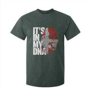 It's in My DNA T Shirt For Kid Denmark Map Flag Danish Gift TS14 Dark Forest Green Print Your Wear
