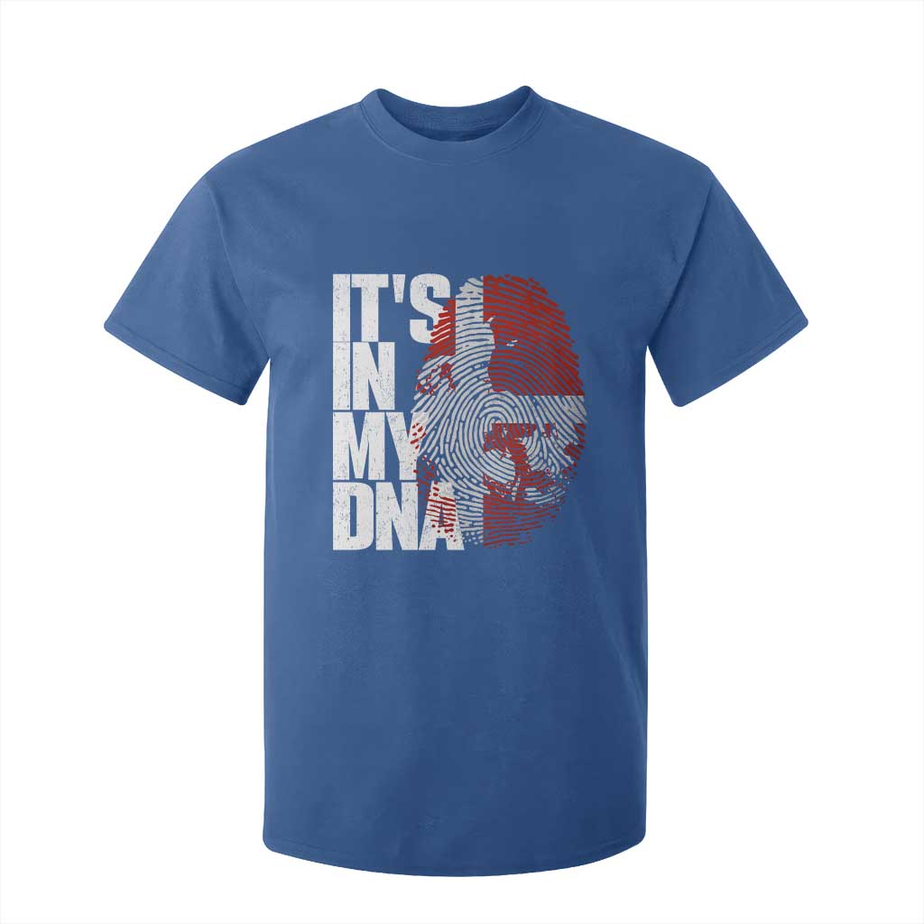 It's in My DNA T Shirt For Kid Denmark Map Flag Danish Gift TS14 Royal Blue Print Your Wear