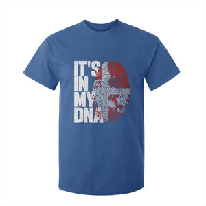 It's in My DNA T Shirt For Kid Denmark Map Flag Danish Gift TS14 Royal Blue Print Your Wear