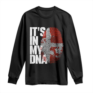 It's in My DNA Long Sleeve Shirt Denmark Map Flag Danish Gift TS14 Black Print Your Wear
