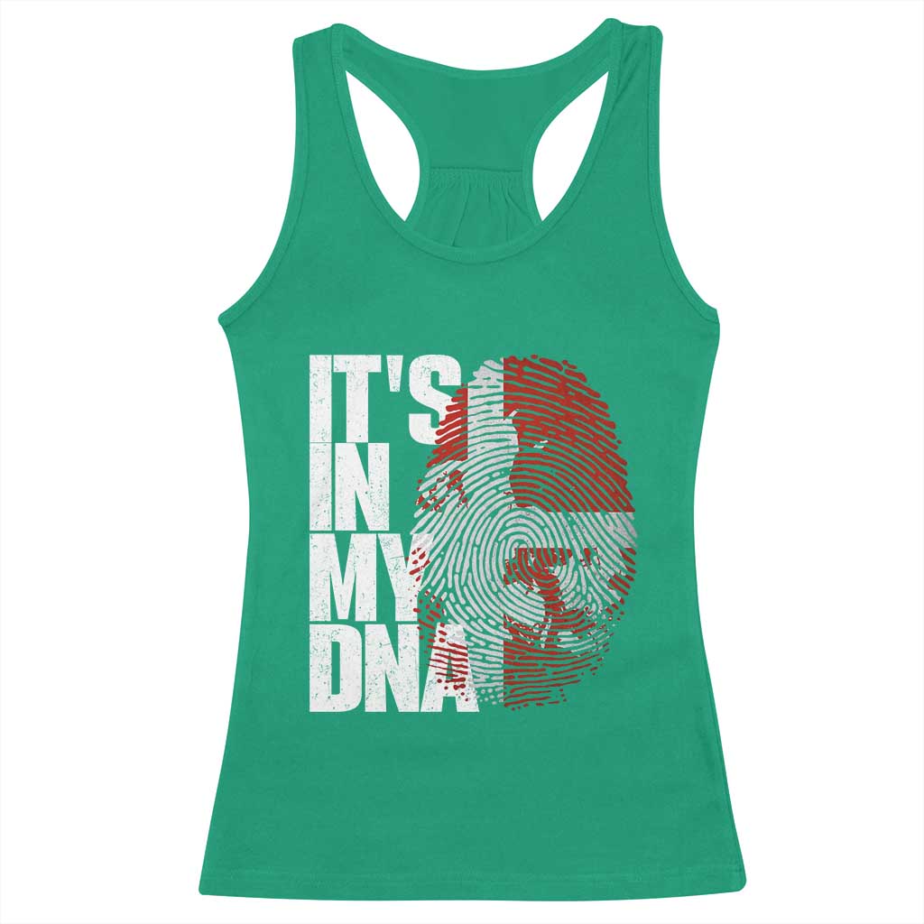It's in My DNA Racerback Tank Top Denmark Map Flag Danish Gift TS14 Irish Green Print Your Wear
