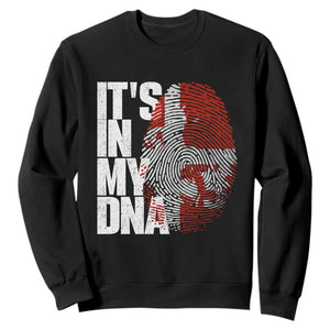 It's in My DNA Sweatshirt Denmark Map Flag Danish Gift TS14 Black Print Your Wear