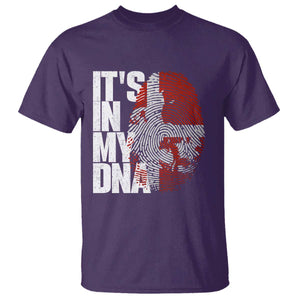 It's in My DNA T Shirt Denmark Map Flag Danish Gift TS14 Purple Print Your Wear