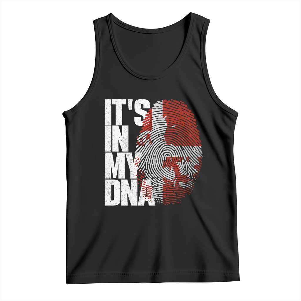 It's in My DNA Tank Top Denmark Map Flag Danish Gift TS14 Black Print Your Wear