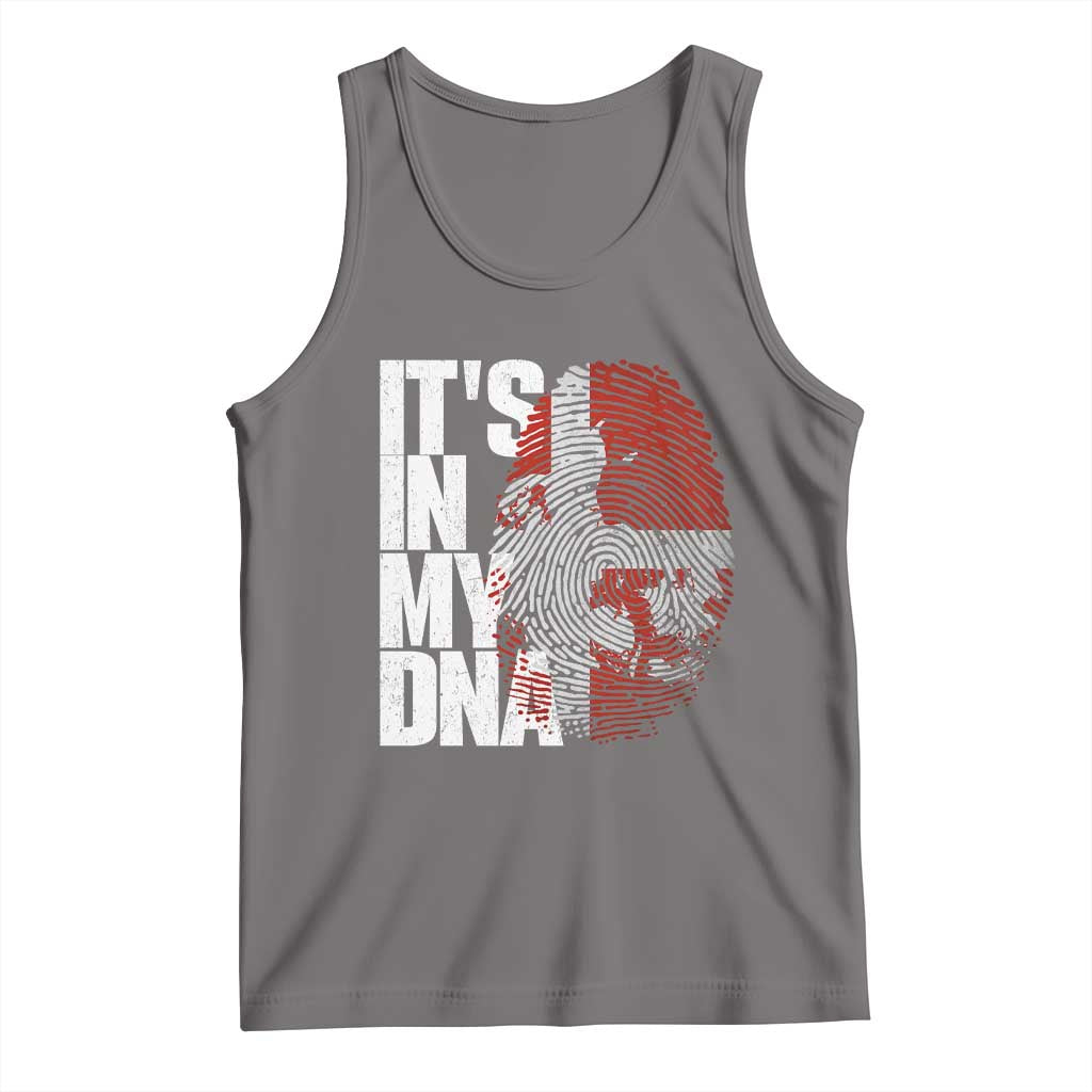 It's in My DNA Tank Top Denmark Map Flag Danish Gift TS14 Deep Heather Print Your Wear